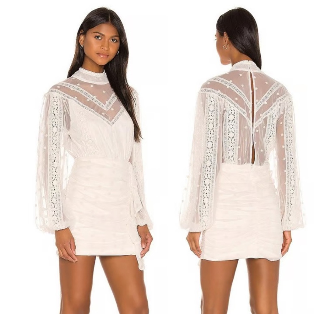 REVOLVE TULAROSA Topaz‎ Dress in Ivory Size S